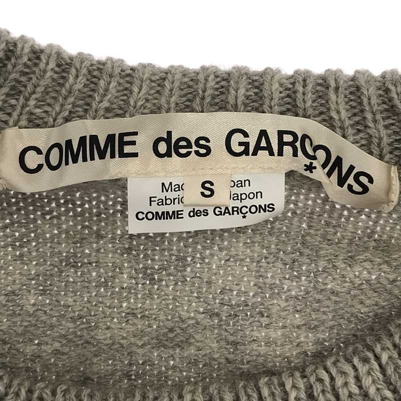 COMME des GARCONS / コムデギャルソン クルーネック ウールニット プルオーバー
