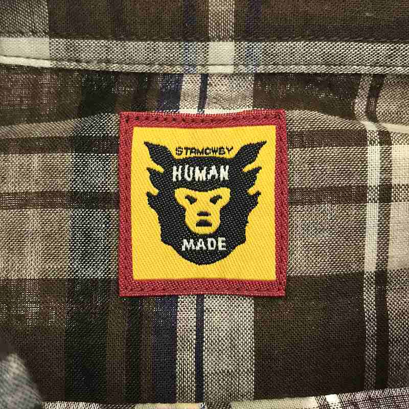 HUMAN MADE / ヒューマンメイド コットン リネン チェック ボタンダウンシャツ