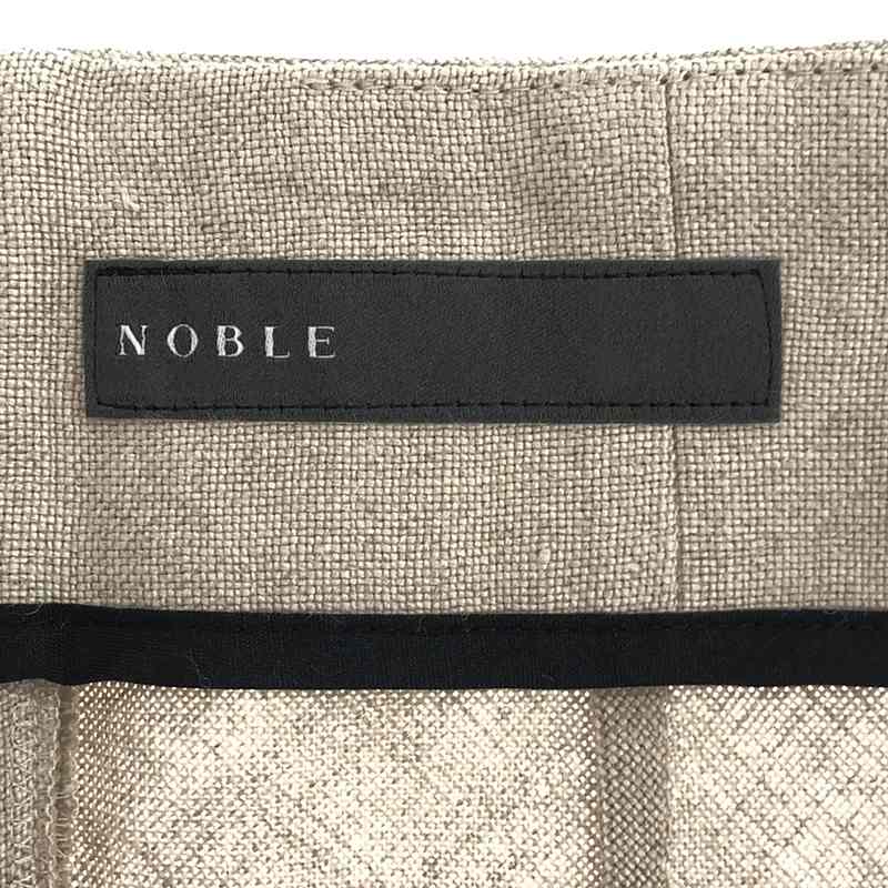 NOBLE / ノーブル ドンゴロスAラインスリットスカート