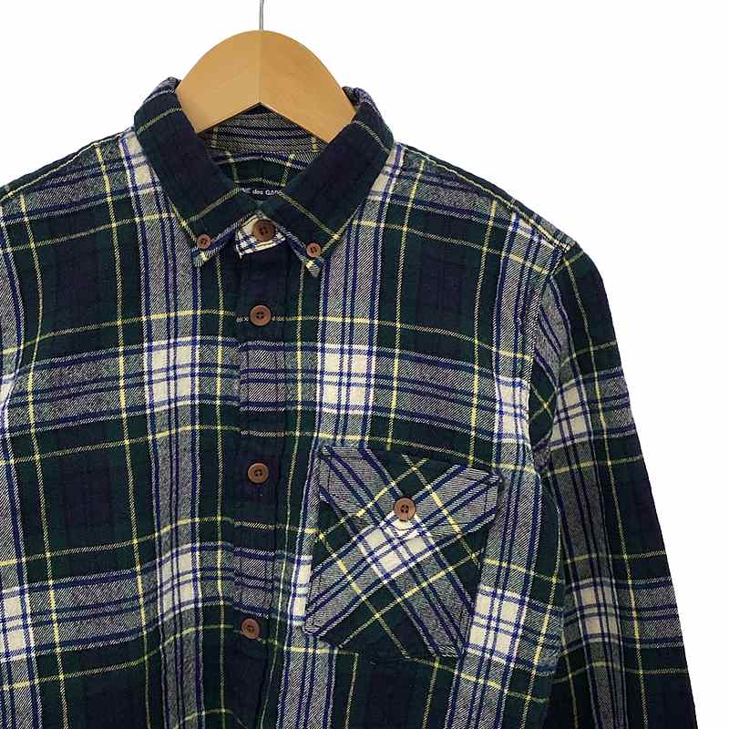 COMME des GARCONS HOMME / コムデギャルソンオム ウール タータンチェック ボタンダウンシャツ