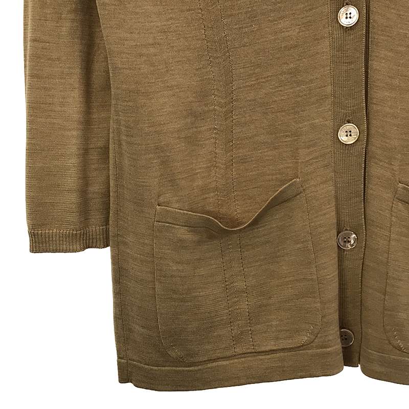 HERMES / エルメス シルク Vネックカーディガン