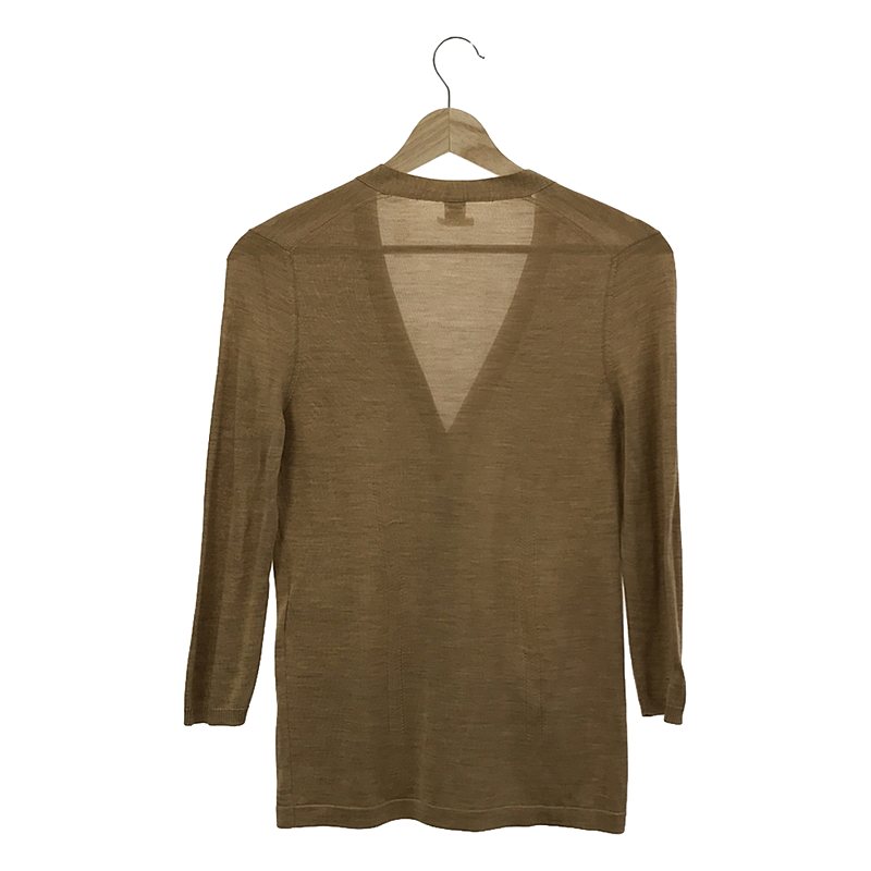 HERMES / エルメス シルク Vネックカーディガン