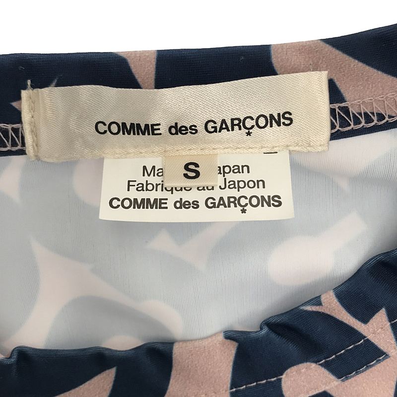 COMME des GARCONS / コムデギャルソン セットアップ ポリエステル 総ロゴ カットソー / イージーパンツ