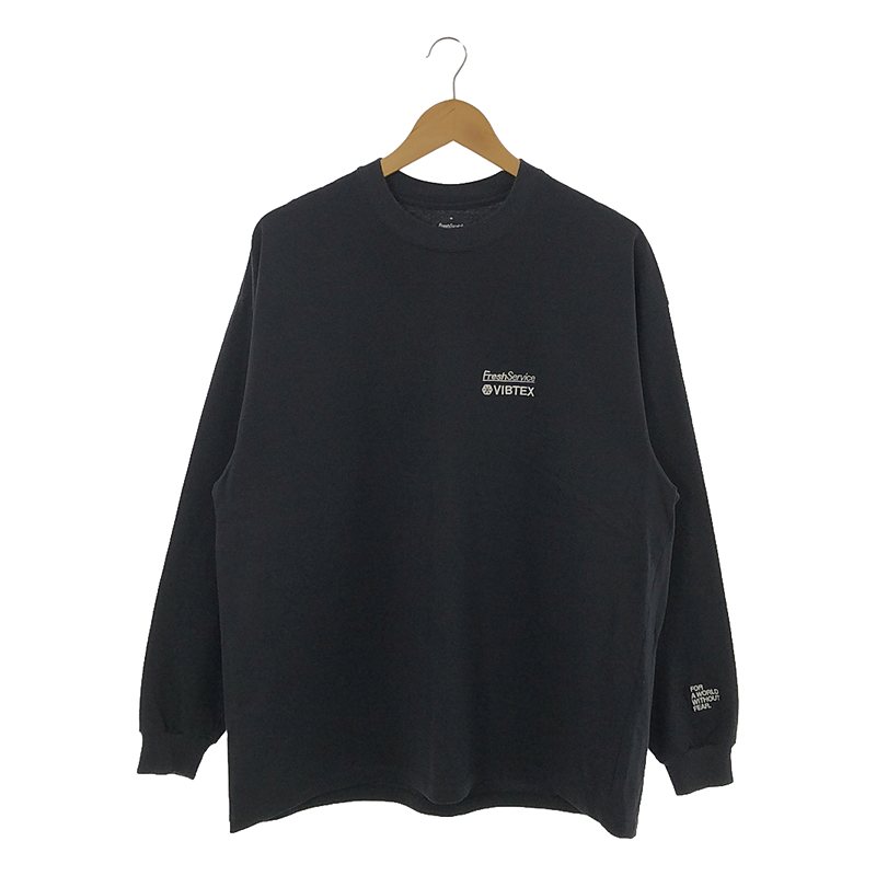 VIBTEX L/S CREW NECK TEE / ロゴ クルーネック カットソー