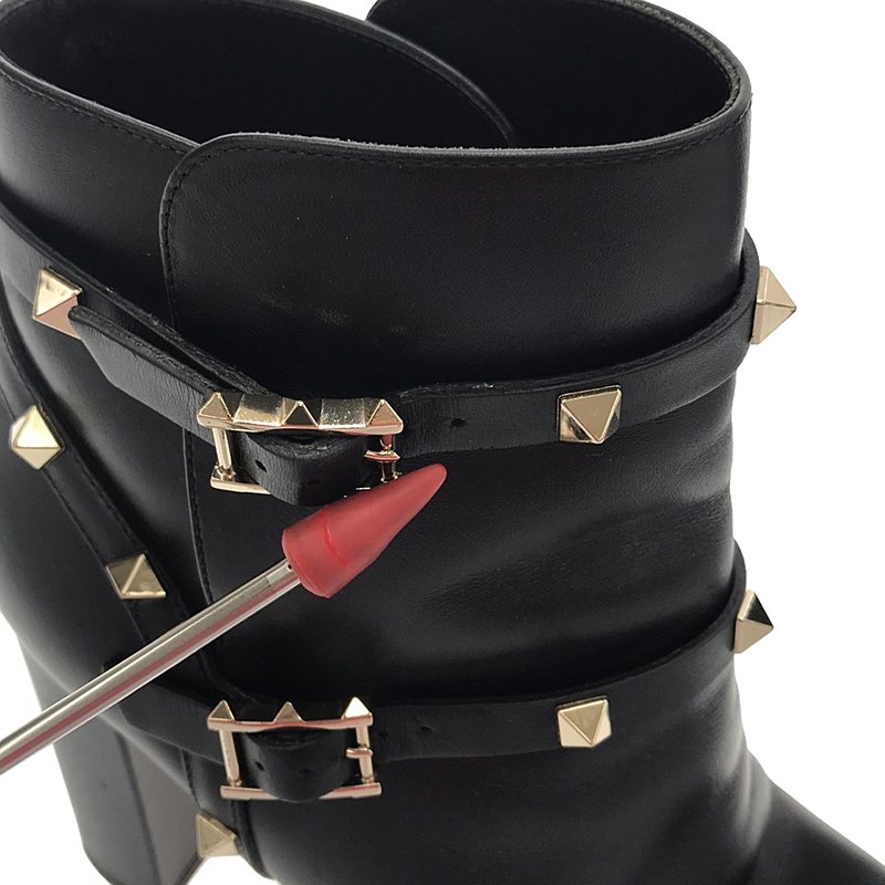 ロックスタッズショートブーツ | ブランド古着の買取・委託販売 ロックスタッズショートブーツ | ブランド古着の買取・委託販売