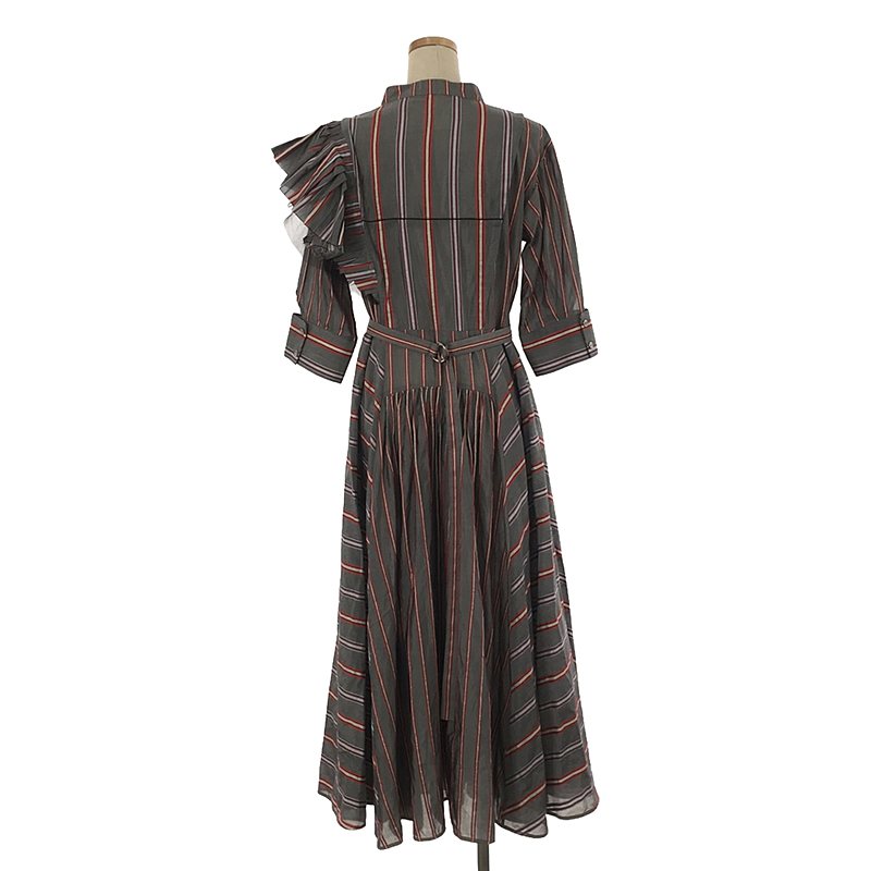 RUMCHE / ラム・シェ Silk Cotton Stripe One-piece ワンピース