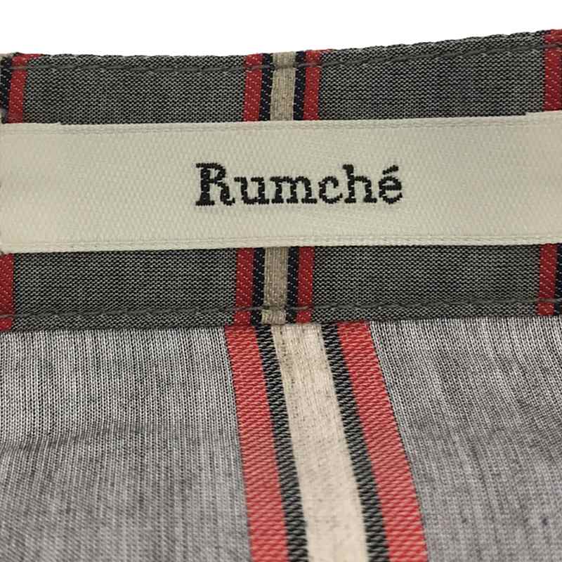 RUMCHE / ラム・シェ Silk Cotton Stripe One-piece ワンピース