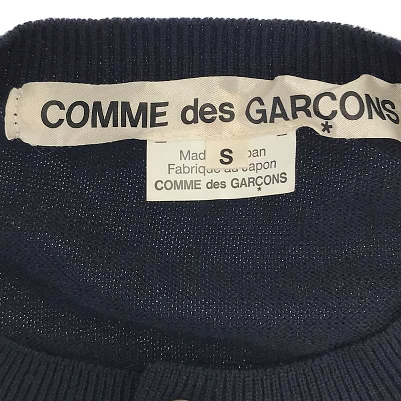 COMME des GARCONS / コムデギャルソン コットン ショート ニット カーディガン