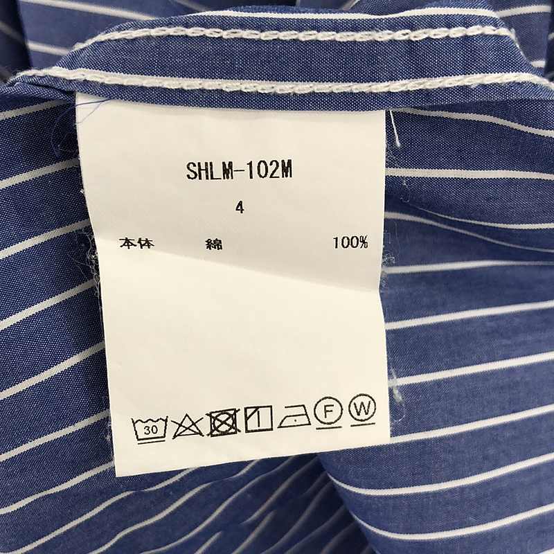 CIOTA / シオタ スビンコットン タイプライター バンドカラーシャツ