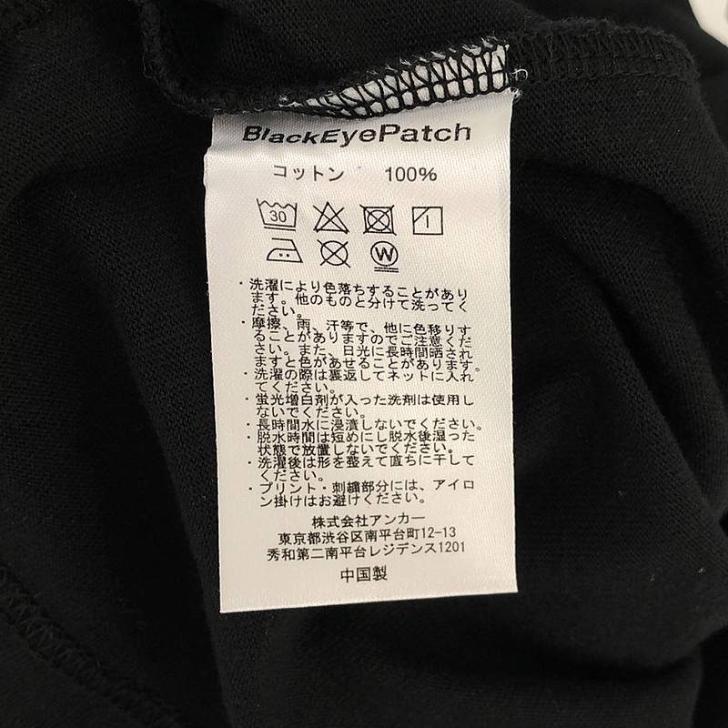 BlackEyePatch / ブラックアイパッチ KANJI LABEL TEE 漢字ラベル ロゴプリント Tシャツ