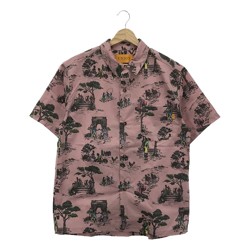 HARLEM TOILE HAWAIIAN SHIRT 総柄プリント 半袖シャツ