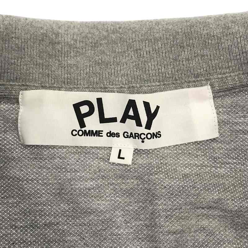 PLAY COMME des GARCONS / プレイコムデギャルソン ビジュー装飾 クルーネック プリント Tシャツ