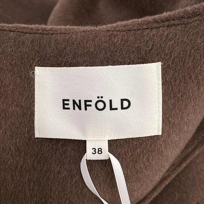 ENFOLD / エンフォルド NO-COLLAR COAT ノーカラーコート