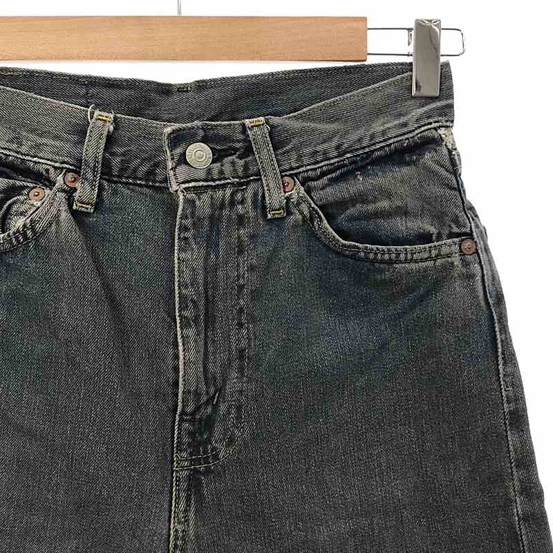 LEVI'S VINTAGE CLOTHING LVC / リーバイスヴィンテージクロージング 701 ヴィンテージ加工 カットオフ セルビッチ モンローデニムパンツ