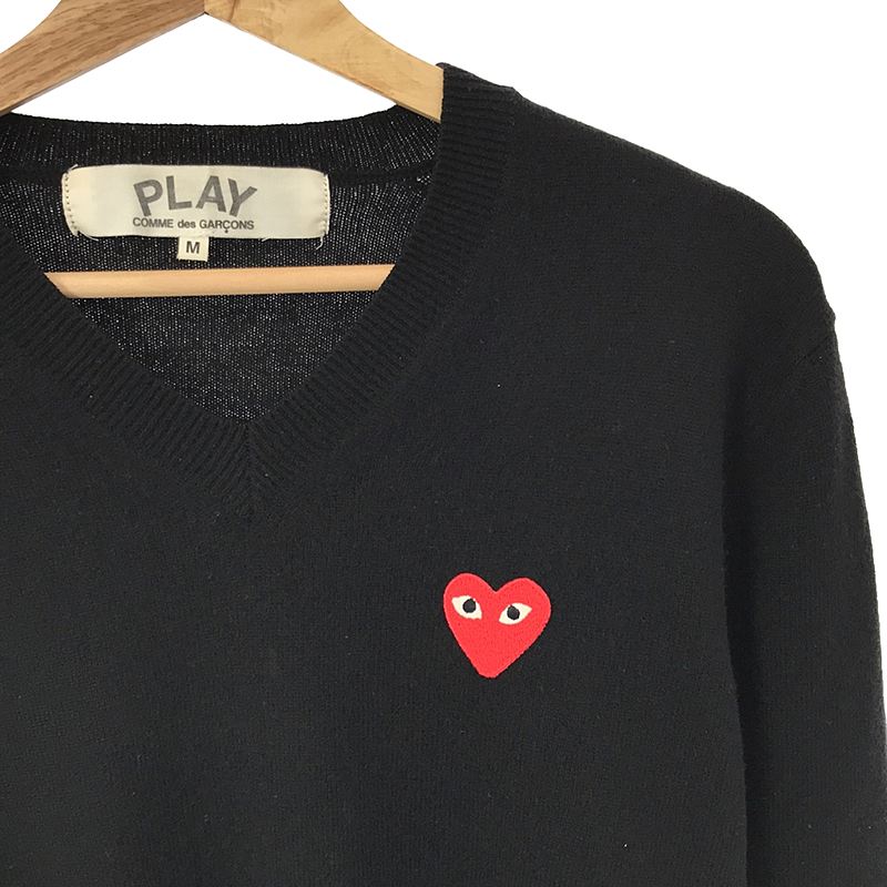 PLAY COMME des GARCONS / プレイコムデギャルソン ハートワッペン ウールニット プルオーバー