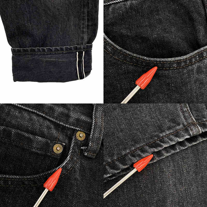 CIOTA / シオタ スビンコットン 13.5oz ワイドテーパードデニムパンツ