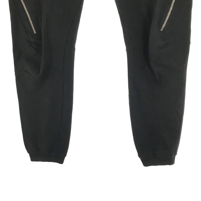 DIESEL / ディーゼル コットン スウェット 膝 ジップ リブ パンツ