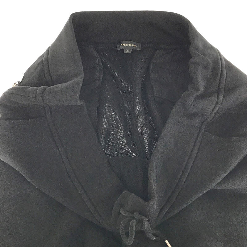 DIESEL / ディーゼル コットン スウェット 膝 ジップ リブ パンツ