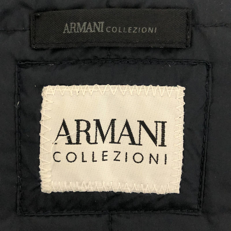 ARMANI COLLEZIONI / アルマーニ コレツォーニ パネル 切替 フード ダウン ベスト