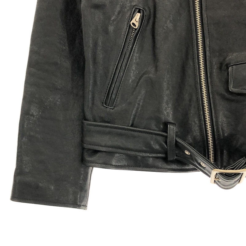 beautiful people / ビューティフルピープル vintage leather riders jacket ラムレザー ヴィンテージ 加工 レザー ダブル ライダース ジャケット