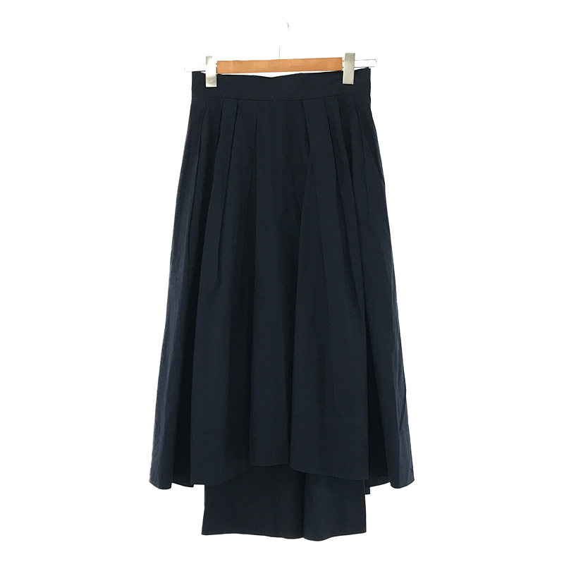 TUCK VOLUME SKIRT コットン タイプライター タック ボリューム スカート