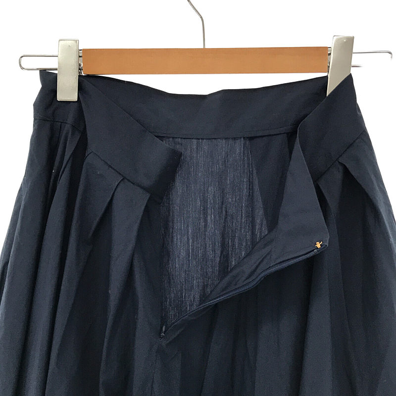 TUCK VOLUME SKIRT コットン タイプライター タック ボリューム スカートMADISON BLUE / マディソンブルー