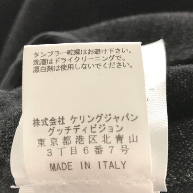 GUCCI / グッチ ウール コットン ストライプ ミリタリー テーラード ジャケット