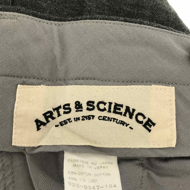 ARTS&SCIENCE / アーツアンドサイエンス コットン リネン ネップ スラックス パンツ