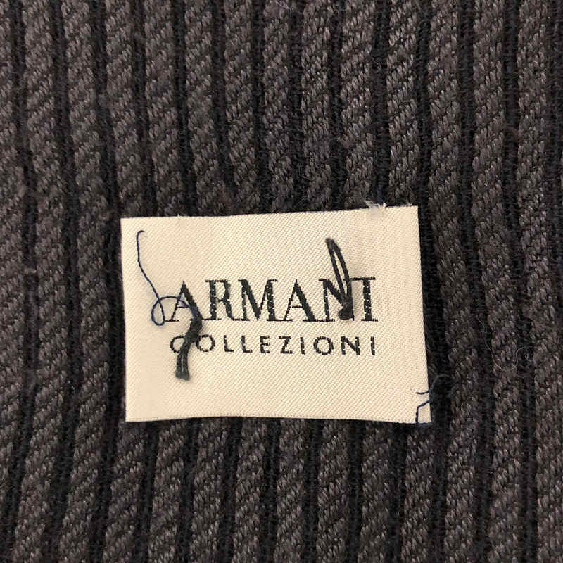 ARMANI COLLEZIONI / アルマーニ コレツォーニ ストライプ フリンジ マフラー