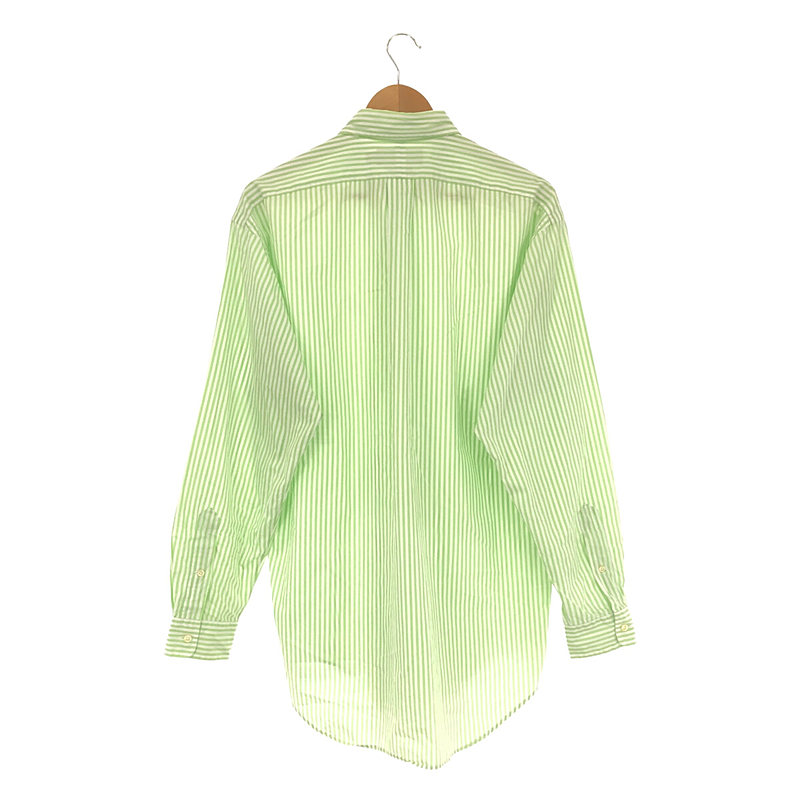 RALPH LAUREN / ラルフローレン 90s VINTAGE ヴィンテージ コットン ストライプ ポニーロゴ 刺繍 ボタンダウン シャツ