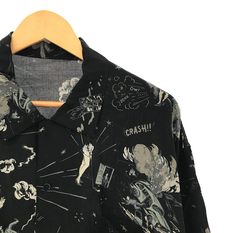 PORTER CLASSIC / ポータークラシック 落ちこぼれスパイ ALOHA SHIRT レーヨン オープンカラー アロハシャツ