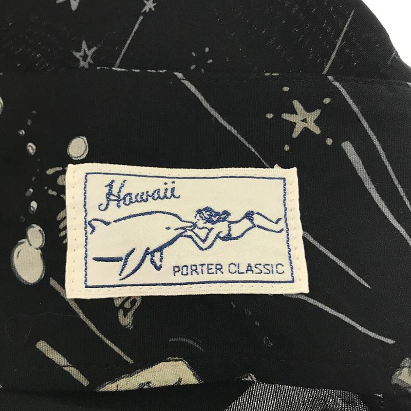 PORTER CLASSIC / ポータークラシック 落ちこぼれスパイ ALOHA SHIRT レーヨン オープンカラー アロハシャツ