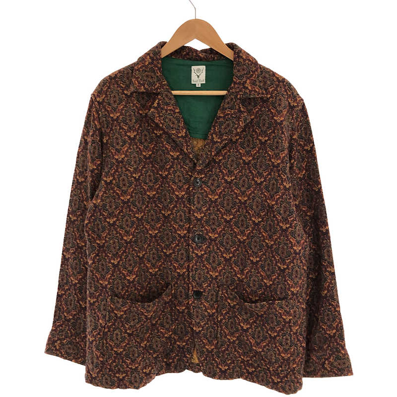 PEN JACKET - ARABESQUE JACQUARD LQ758 総柄 ジャガード ペン ジャケットSouth2West8 S2W8 /  サウストゥーウエストエイト