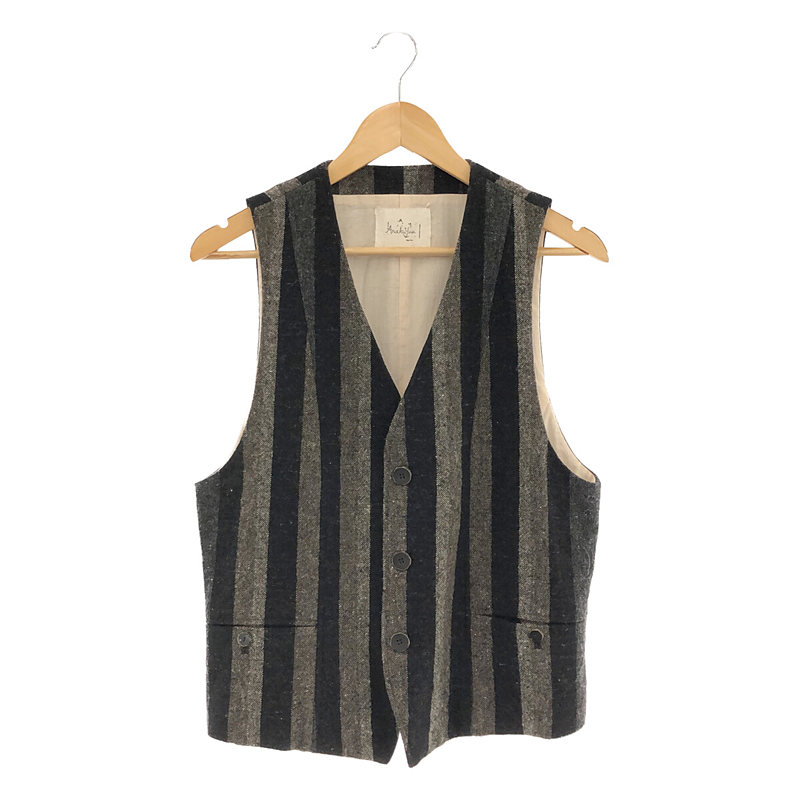 Araki yuu ：British Wool Loop Holes Vest-