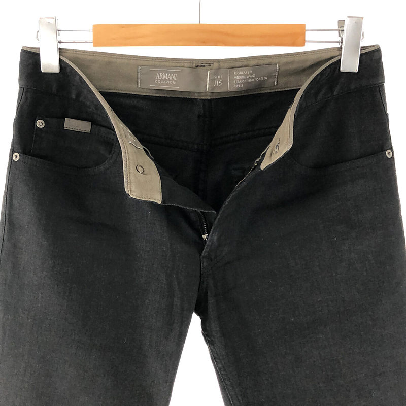 ARMANI COLLEZIONI / アルマーニ コレツォーニ STYLE J15 コットン ストレッチ 5P ストレート デニム パンツ