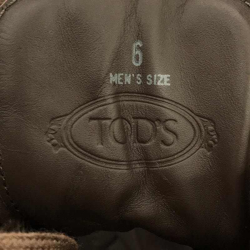 TOD'S / トッズ レースアップ レザー アンクルブーツ