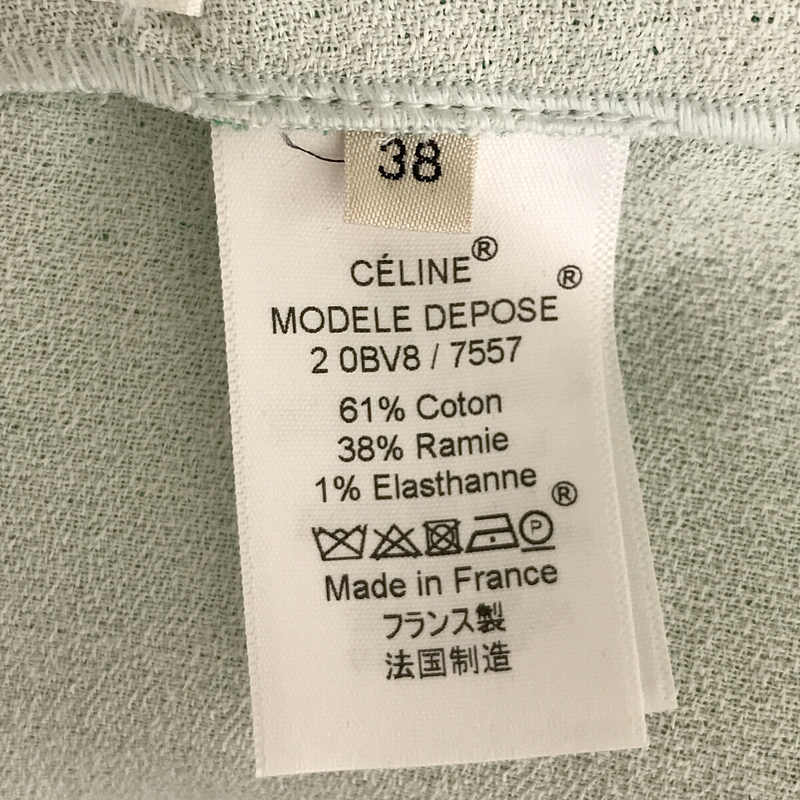 CELINE / セリーヌ パターン切替 ノースリーブカットソー チュニック ハンガー付き