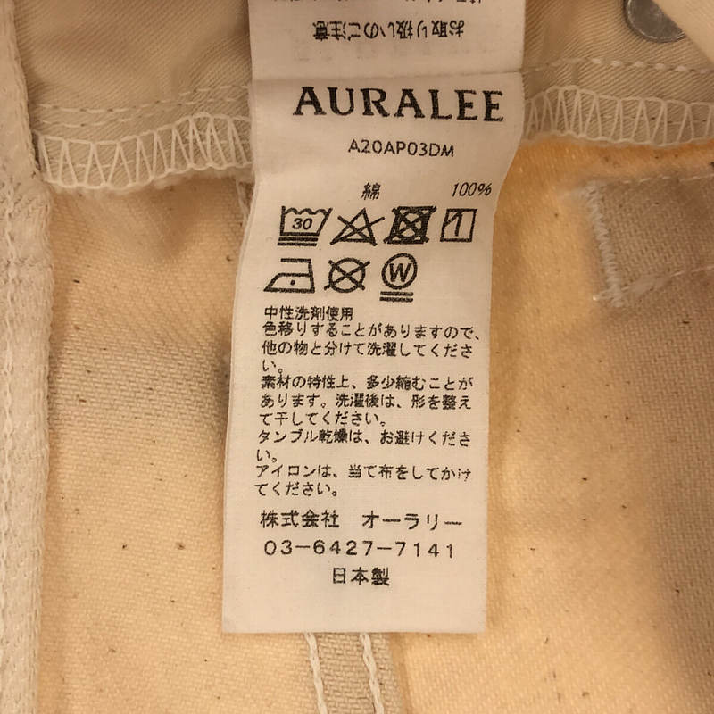 AURALEE / オーラリー HARD TWIST DENIM 5P PANTS ホワイト デニム パンツ