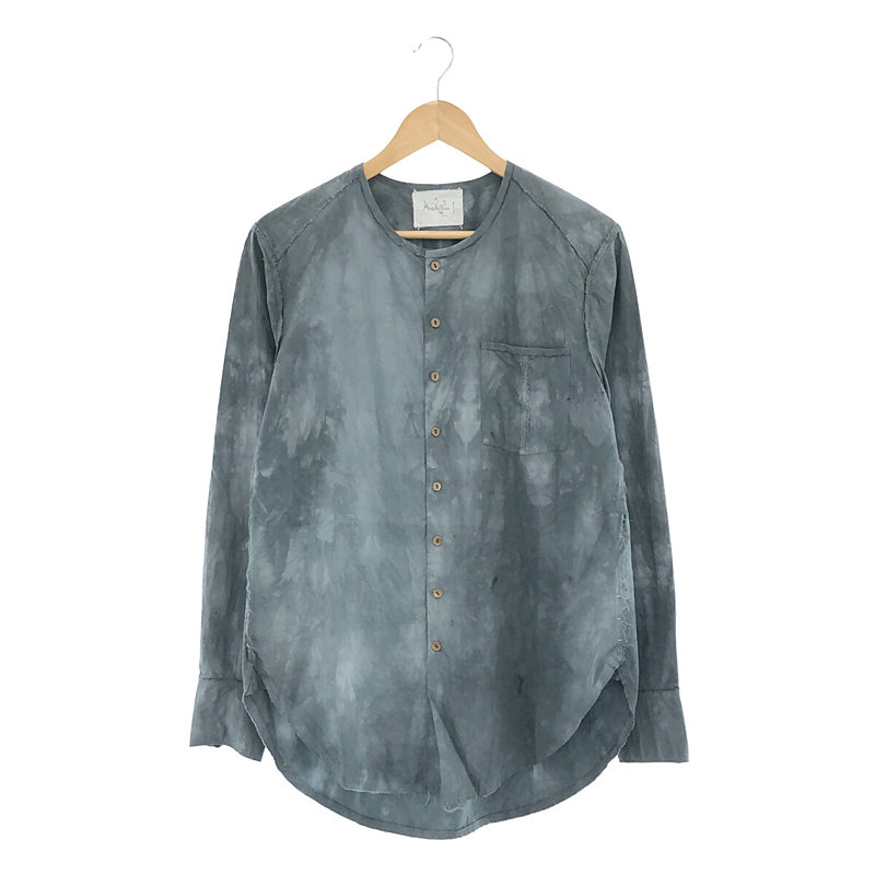 Raw Cut No Collar Double Dyed Shirt ノーカラーシャツ | ブランド ...