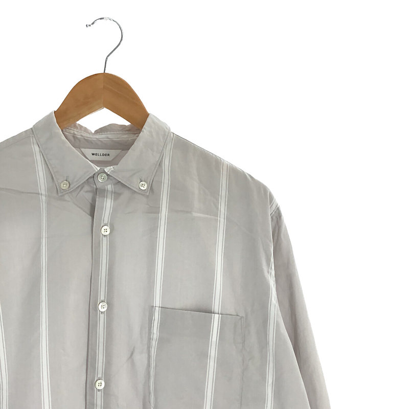 WELLDER / ウェルダー Button-Down Standard Shirt ストライプ ボタンダウン スタンダードシャツ