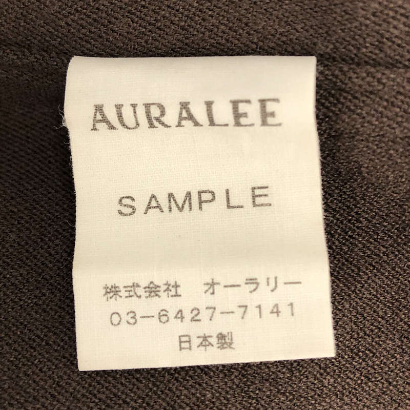 AURALEE / オーラリー コットン バンドカラー シャツ