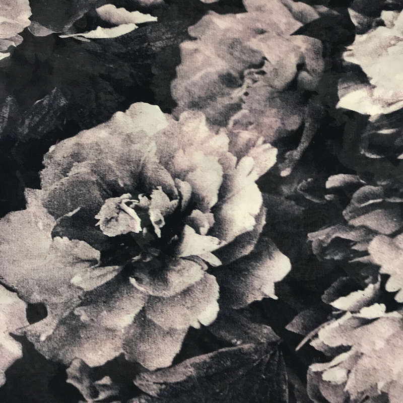 DRIES VAN NOTEN / ドリスヴァンノッテン SILK シルク 100％ 総柄 孔雀 パネル フラワー 大判 ストール