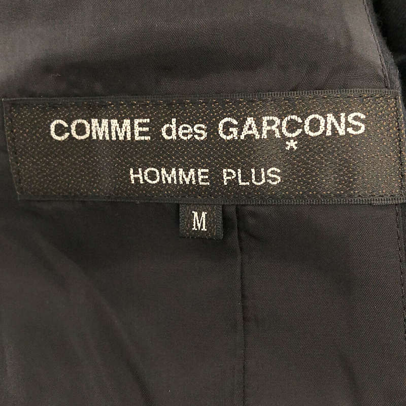 COMME des GARCONS HOMME PLUS / コムデギャルソンオムプリュス ウール ラペル ドッキング ダブル ロング ジャケット コート