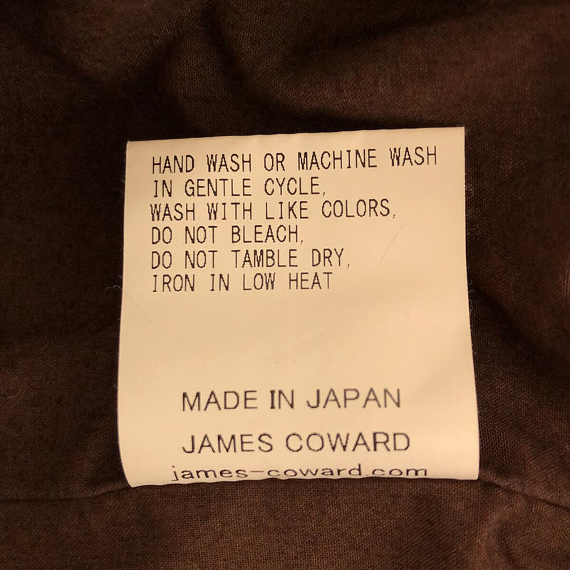 JAMES COWARD / ジェームスカワード Garment Dyed Double Typewriter GANZ JACKET 製品染め ダブル タイプライター ガンズ ワーク ジャケット