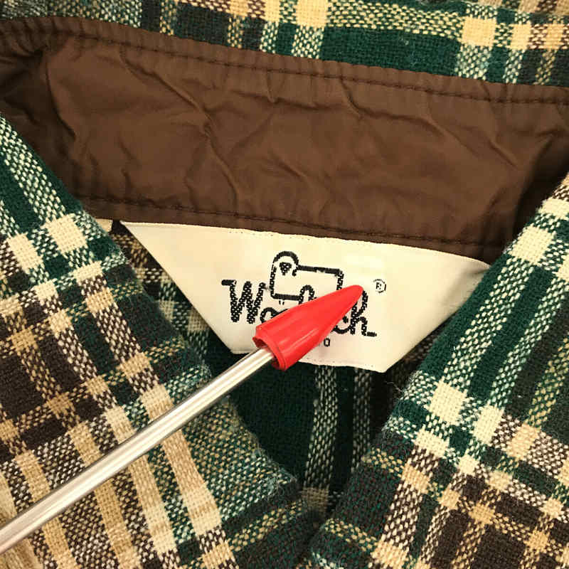 60s - 70s VINTAGE ヴィンテージ 白タグ ウール タータンチェック ウエスタン シャツWOOLRICH / ウールリッチ