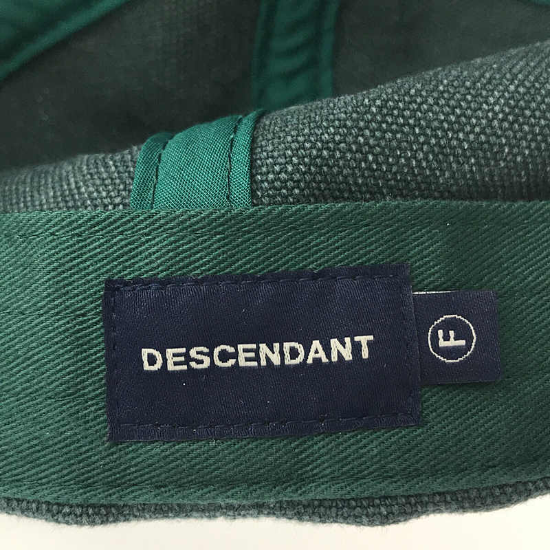 DESCENDANT / ディセンダント 6パネル ダック キャップ 帽子 green