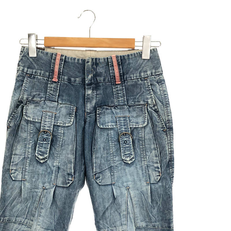 MARITHE + FRANCOIS GIRBAUD / マリテ＋フランソワ ジルボー コットン ポリエステル デニム シャトル パンツ