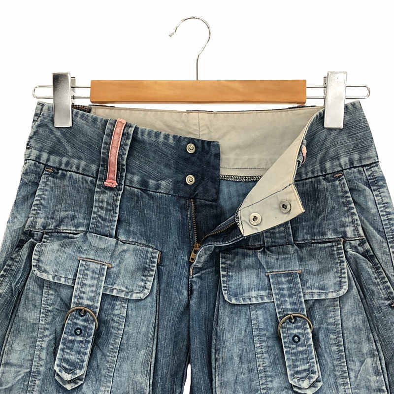 MARITHE + FRANCOIS GIRBAUD / マリテ＋フランソワ ジルボー コットン ポリエステル デニム シャトル パンツ