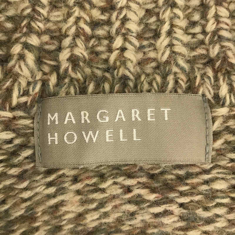 MARGARET HOWELL / マーガレットハウエル 襟付き ウール ニット カーディガン