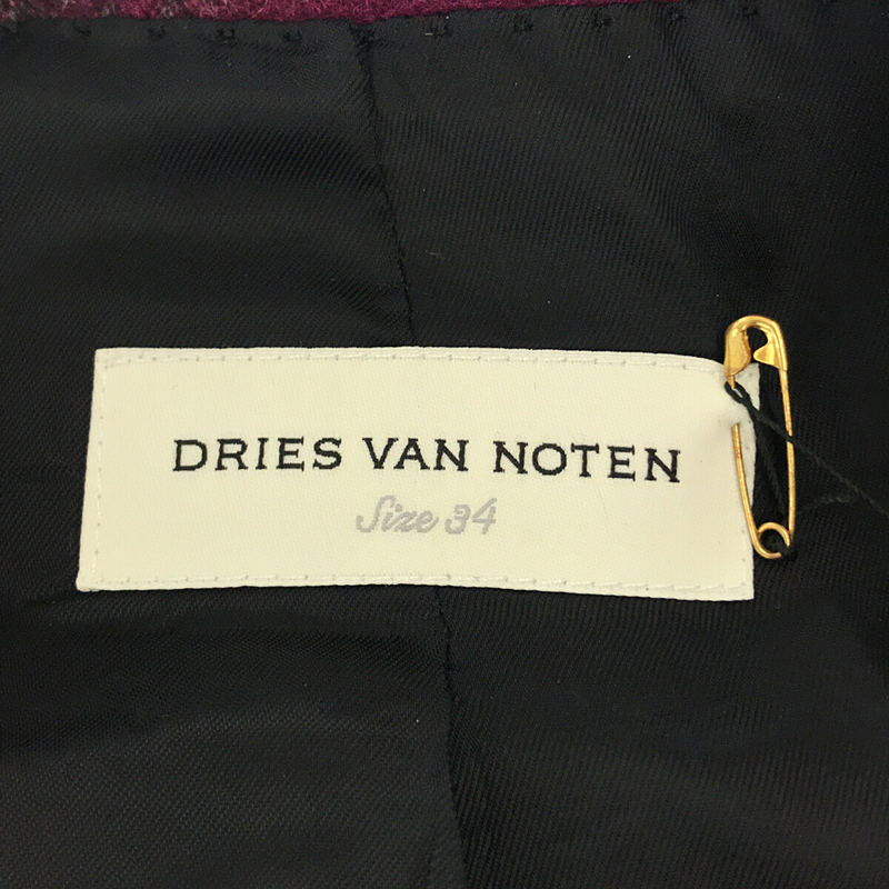 DRIES VAN NOTEN / ドリスヴァンノッテン 羊毛 ウール チェック 1B テーラード ジャケット